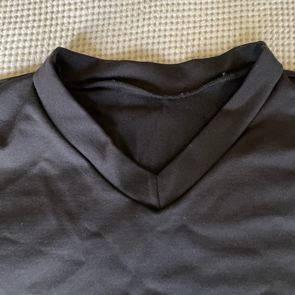 Black Short Sleeve Men's Ballet Shirt - Picture 2 of 4